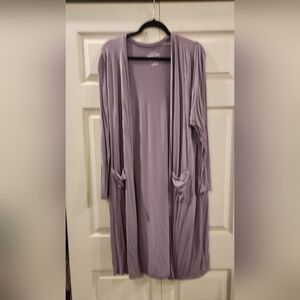 Super soft long open cardigan